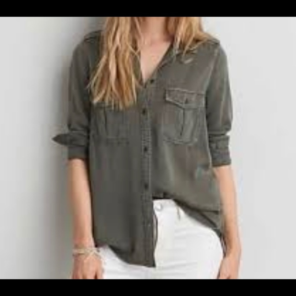 American Eagle Utility Button-up